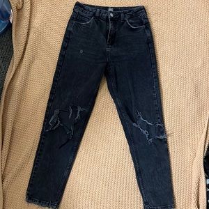 BDG by Urban Outfitters Black Distressed Mom Jeans